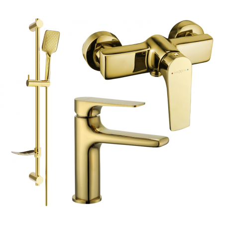 Mexen Lynx DF62 Duschset, Gold - 745904DF62-50