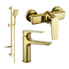Mexen Lynx DF62 Duschset, Gold - 745904DF62-50