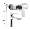 Mexen Lynx DF40 Duschset, Chrom - 745904DF40-00