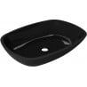 Mexen Araks Glaswaschbecken Aufsatzwaschbecken 54 x 39 cm, schwarz - 24155470