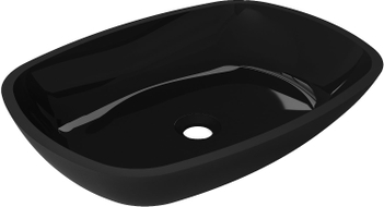 Mexen Araks Glaswaschbecken Aufsatzwaschbecken 54 x 39 cm, schwarz - 24155470