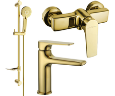 Mexen Lynx DF40 Duschset, gold - 745904DF40-50