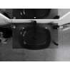 Mexen Araks Glaswaschbecken Aufsatzwaschbecken 54 x 39 cm, schwarz - 24155470