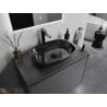 Mexen Araks Glaswaschbecken Aufsatzwaschbecken 54 x 39 cm, schwarz - 24155470
