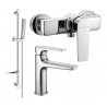 Mexen Lynx DF72 Duschset, Chrom - 745904DF72-00