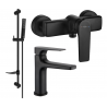Mexen Lynx DF72 Duschset, schwarz - 745904DF72-70