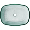 Mexen Araks Glas Aufsatzwaschbecken 54 x 39 cm, Silber - 24155411
