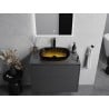 Mexen Araks Glas-Waschtisch 54 x 39 cm, dunkles Gold - 24155451