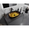 Mexen Araks Glaskeramik Aufsatzwaschbecken 54 x 39 cm, dunkelgold - 24155451