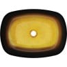 Mexen Araks Glas-Waschtisch 54 x 39 cm, dunkles Gold - 24155451