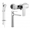 Mexen Lynx DQ40 Duschset, Chrom - 745914DQ40-00