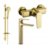 Mexen Lynx DQ40 Duschset, golden - 745914DQ40-50