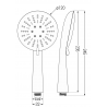 Mexen R-67 3-Funktions-Handbrause, schwarz - 79567-70