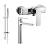 Mexen Lynx DQ72 Duschset, Chrom - 745914DQ72-00
