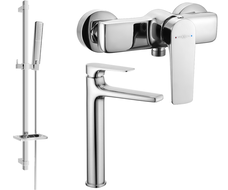 Mexen Lynx DQ72 Duschset, Chrom - 745914DQ72-00