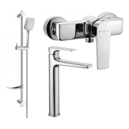 Mexen Lynx DF62 Duschset, Chrom - 745914DF62-00