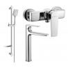 Mexen Lynx DF62 Duschset, Chrom - 745914DF62-00