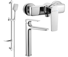 Mexen Lynx DF62 Duschset, Chrom - 745914DF62-00