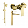 Mexen Lynx DF62 Dusch-Set, gold - 745914DF62-50