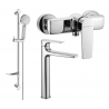 Mexen Lynx DF40 Duschset, Chrom - 745914DF40-00