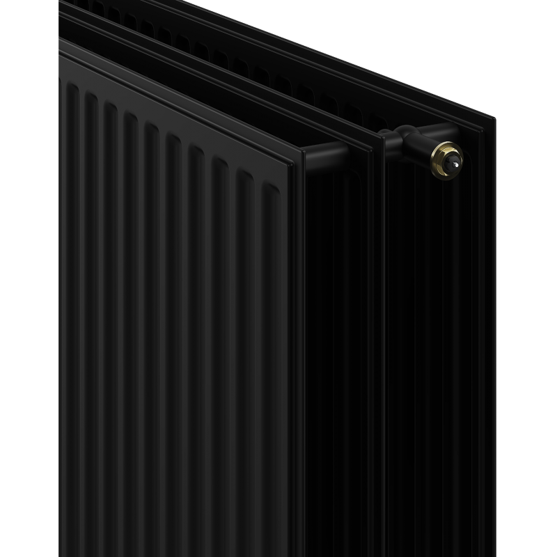 Mexen CVH30 Hygiene Plattenheizkörper 300 x 2800 mm, unterer Anschluss, 2442 W, schwarz - W630H-030-280-70