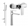 Mexen Lynx DF72 Duschset, Chrom - 745914DF72-00