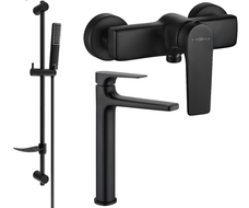 Mexen Lynx DF72 Duschset, schwarz - 745914DF72-70