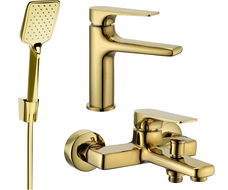 Mexen Lynx R62 Badewannenset, gold - 745903R62-50