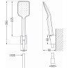 Mexen Lynx R62 Wannen-Set, schwarz - 745903R62-70