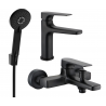 Mexen Lynx R40 Wannenset, schwarz - 745903R40-70