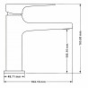 Mexen Lynx R72 Badewannenset, schwarz - 745903R72-70