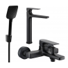 Mexen Lynx R62 Badezimmerset, schwarz - 745913R62-70