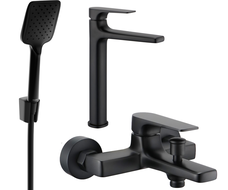 Mexen Lynx R62 Badezimmerset, schwarz - 745913R62-70