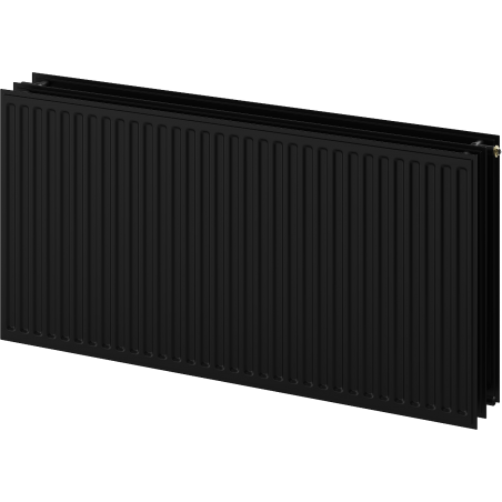 Mexen CVH30 Hygiene Heizkörper, Flachheizkörper 500 x 2000 mm, unterer Anschluss, 2593 W, schwarz - W630H-050-200-70