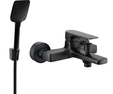 Mexen Lynx R62 Badewannenarmatur mit Duschset, schwarz - 74593R62-70