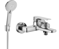 Mexen Lynx R40 Badewannenarmatur mit Duschset, Chrom - 74593R40-00
