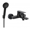 Mexen Lynx R40 Badewannenarmatur mit Duschset, schwarz - 74593R40-70