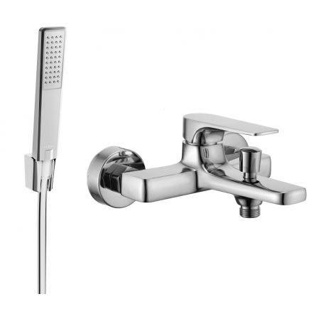 Mexen Lynx R72 Badarmatur mit Duschset, Chrom - 74593R72-00