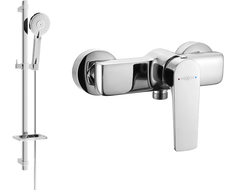 Mexen Lynx DQ40 Duscharmatur mit Duschset, Chrom - 74594DQ40-00
