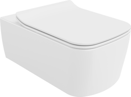 Mexen York WC-Schüssel Rimless mit langsam schließender Slim-Sitz, Duroplast, weiß glänzend - 30114000