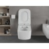 Mexen York WC-Schüssel Rimless mit langsam schließender Slim-Sitz, Duroplast, weiß glänzend - 30114000