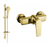Mexen Lynx DQ40 Duscharmatur mit Duschgarnitur, gold - 74594DQ40-50