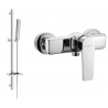 Mexen Lynx DQ72 Duscharmatur mit Duschset, Chrom - 74594DQ72-00
