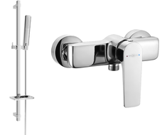 Mexen Lynx DQ72 Duscharmatur mit Duschset, Chrom - 74594DQ72-00