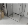 Mexen Lima faltbare Duschkabine 110 x 70 cm, transparent, schwarz - 856-110-070-70-00