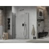 Mexen Lima faltbare Duschkabine 120 x 70 cm, transparent, schwarz - 856-120-070-70-00