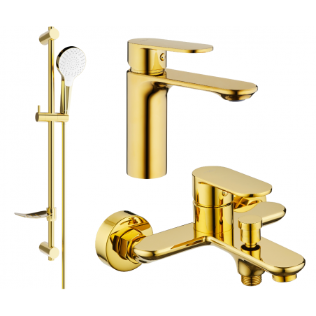 Mexen Milo DF05 Wannenset, Gold - 71303DF05-50