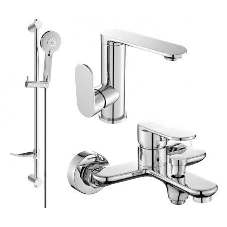 Mexen Milo DF40 Badezimmerset, Chrom - 713053DF40-00