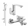 Mexen Milo DF05 Badewannenset, Chrom - 713053DF05-00