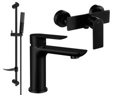 Mexen Alfa DF72 Duschset, schwarz - 745704DF72-70